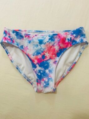 Cat & Jack Girls Tie Dye Stars Swim Bikini Bottoms Sz XL (14)